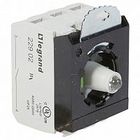 Комплектующий блок для кнопок - Osmoz - для комплектации - с подсветкой - под винт - 24В~/= - 2Н.О. |  код. 023007 |   Legrand